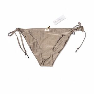 Elegant Tan Bikini Bottom with Adjustable Ties
